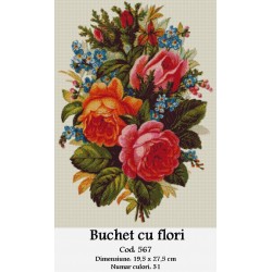 Kit goblen Buchet cu flori